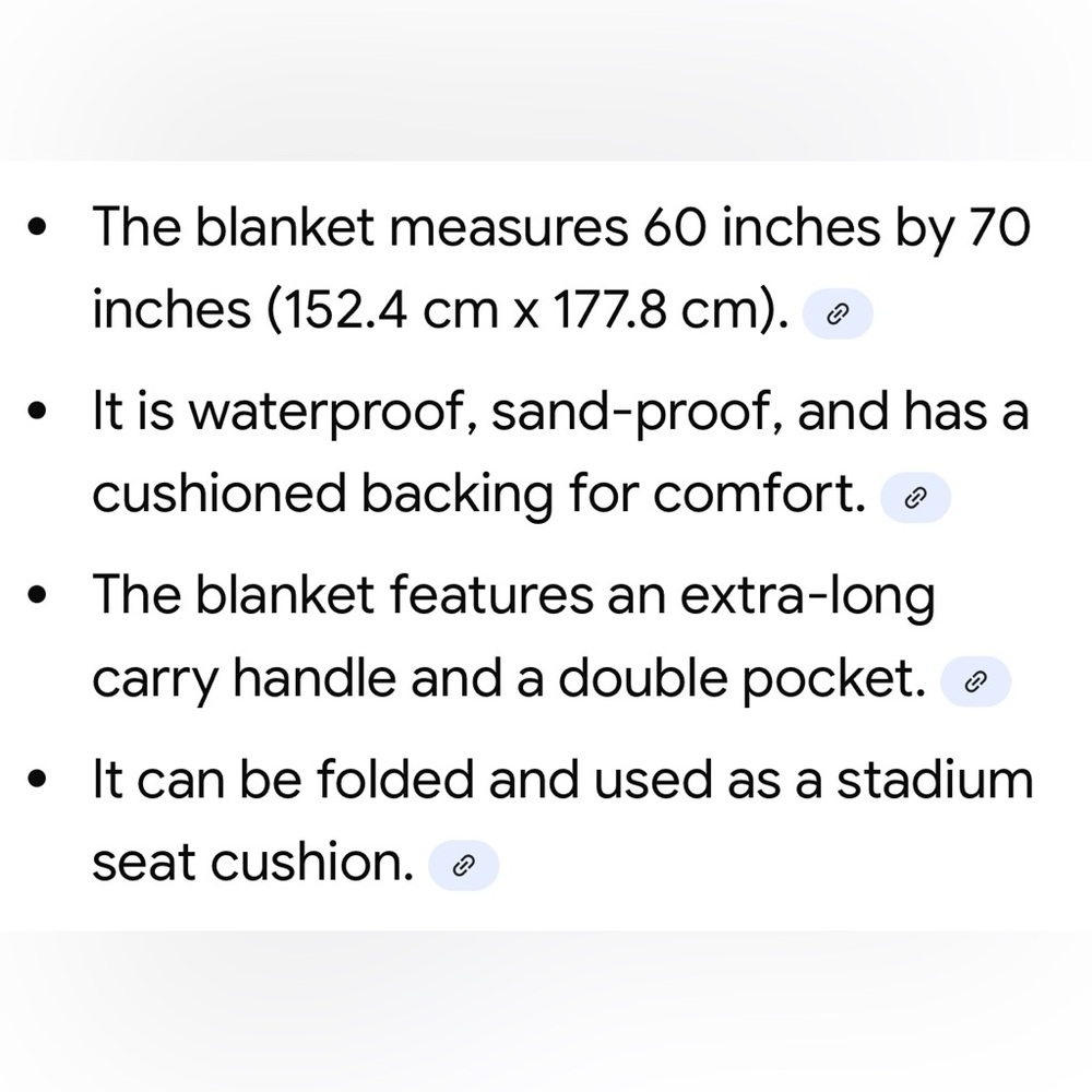 NWT mainstays outdoor blanket - Picture 6 of 7